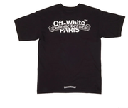 Short-sleeved thin new round neck letter print casual black T