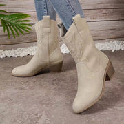 New Western cowboy boots Embroidered Knight boots Marten boots Thigh-high boots for Women