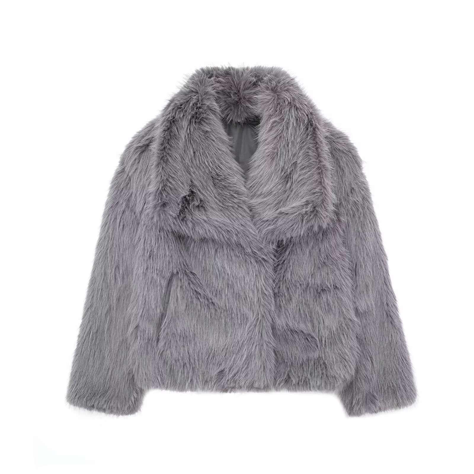 New women's artificial fur three color short coat