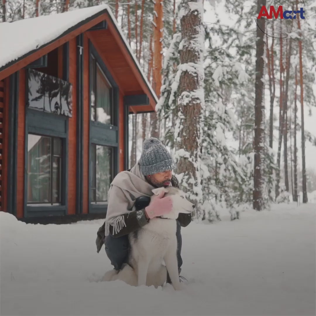 Load video: Dog clothing autumn and winter thick warm windproof two leg coat pet vest padded coat